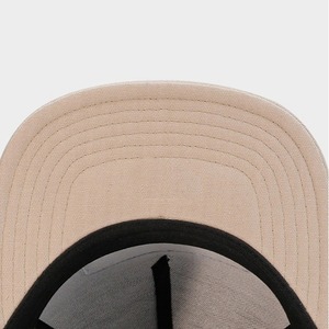 Casquette Snapback Hip-Hop 5 Panneaux Style Américain Européen Nouveauté Chapeau Pare-Soleil Extérieur Noir Camel pour <span class=keywords><strong>Danse</strong></span> Urbaine - Product Image 4