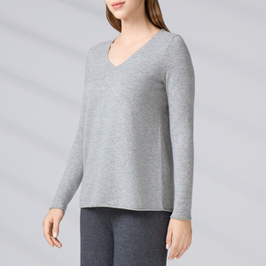 Fabricant de tricots, sur mesure, OEM, ODM, pull décontracté écologique, haut tricoté, pull en cachemire 100% pour femmes, hiver - Product Image 3