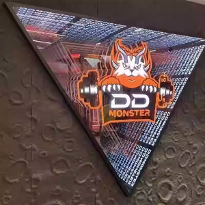 Abyss gương <span class=keywords><strong>3D</strong></span> PVC Neon dấu hiệu tùy chỉnh <span class=keywords><strong>LED</strong></span> nguồn ánh sáng cho đám cưới nhà các công ty cửa hàng xe ô tô ngoài trời cho các tòa nhà - Product Image 5