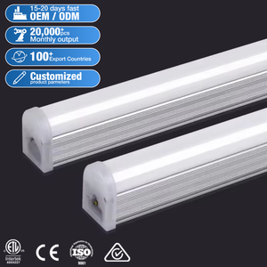 Lonyung CE SAA ETL Commercial Linkable T5 Led Integrated Tubes 1.2m 4ft Slim Led Tube Lamp Warehouse Supermerket Shop Light