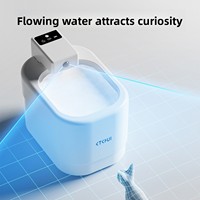 Nouvelle fontaine à eau intelligente sans fil pour chat, distributeur d'eau automatique rechargeable sans fil pour animaux de compagnie