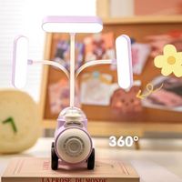 Train à LED Petite lampe de bureau Chargement USB Taille-crayon de bureau pour étudiant Learning Eye Protection Bedroom Lamp Cadeau pour enfants