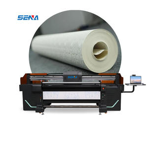 Impresora Híbrida UV de Inyección de Tinta Plana <span class=keywords><strong>SENA</strong></span> de 1.8 m, Impresora UV de Rollo a Rollo Ricoh, Personalizada para Material de Lámina de Rollo de Pancartas de Cuero - Product Image 3