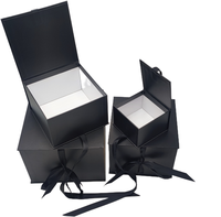 Boîte cadeau magnétique en carton durable personnalisable avec impression dorée pour mariage et bijoux, prix négociable