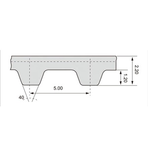 Máy phay vành đai KML T5-465 đồng bộ vành đai 93 răng 5mm hình thang răng cao su industri vành đai thời gian - Product Image 3
