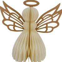 2Pcs Ornement d'ange en papier de Noël Décorations d'ange en papier de bricolage écologiques pour les arbres de Noël Fête de la maison