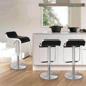Modern design <b>adjustable</b> <b>height</b> <b>stool</b>/chair high-quality stainless steel frame bar <b>stool</b> for Home Bar Commercial Use - Product Image 5