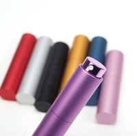 Mini bouteille de recharge de parfum d'huile en aluminium portable cosmétique personnalisée 8ml 10ml vaporisateur de verre épais atomiseur de parfum de fantaisie avec boîte