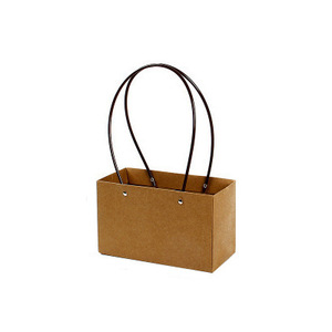 Nhỏ màu xanh không thấm nước kraft giấy bó hoa Bao bì hộp quà tặng hoa Tote túi cho cắm hoa Màn hình in ấn món quà thanh lịch - Product Image 5