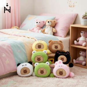 Portamonete in finta pelliccia di animali ZiZi 12x13cm, portachiavi in peluche per bambine e ragazze - Product Image 3