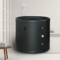 Baignoire à glace pliable en PVC gonflable, bain froid portable pour l'extérieur, pour la récupération et la relaxation des athlètes adultes