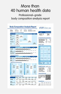 인체 구성 체중 감량 체지방 분석기 <span class=keywords><strong>3D</strong></span> 바디 스캐너 AI 양자 공명 자기장 WiFi 지원 - Product Image 3