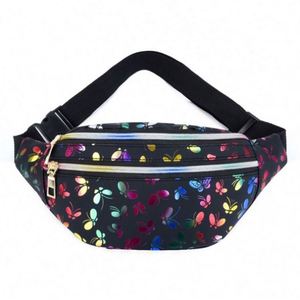 Bolsa de Cintura con Doble Cremallera Colorida, Moderna, para Viaje, con Estampado de Mariposas, de PU, para Mujer - Product Image 2