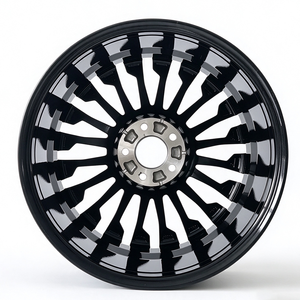 Nuevas Llantas de Aleación Ligeras Flow Form de 18-20 Pulgadas en Negro Brillante con Acabado Mecanizado para Mercedes- Clase C E <span class=keywords><strong>CLA</strong></span> GLC <span class=keywords><strong>AMG</strong></span> - Product Image 6
