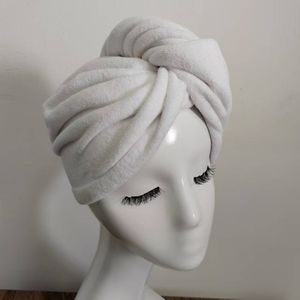 <span class=keywords><strong>Toalla</strong></span> de pelo de microfibra con logotipo personalizado, toallas de envoltura de pelo de secado para cabello rizado, toallas envolventes de turbante Antifrizz para mujer, toallas superabsorbentes - Product Image 4