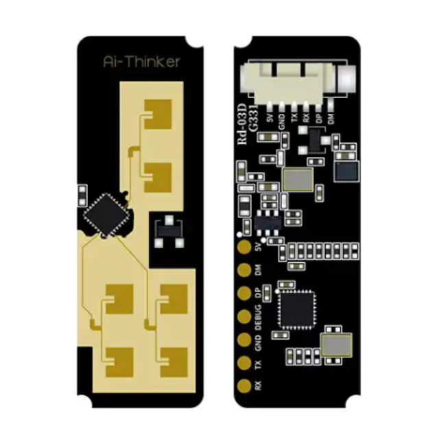 24G multi-target human movement trajectory positioning and tracking radar module Rd-03D onboard PCB antenna