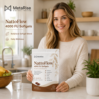 Capsules de Natto en Gélule à Marque Blanche OEM, Extrait Fermenté, Complément Herbal, Nutrition Végétale, Soutien au Bien-être, Adulte, 120 Gélules