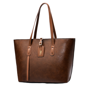 <span class=keywords><strong>Sac</strong></span> fourre-tout en <span class=keywords><strong>cuir</strong></span> PU vieilli pour femme, grand <span class=keywords><strong>sac</strong></span> <span class=keywords><strong>à</strong></span> bandoulière vintage couleur <span class=keywords><strong>cognac</strong></span> avec boucle, idéal pour le quotidien et le travail - Product Image 1