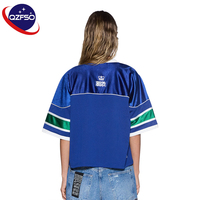 Camiseta de Fútbol QZFSO Personalizada Estilo Blokecore Y2K, Verde con Rayas, Panel de Malla Satinada Brillante, Top de Hockey con Lentejuelas Bordadas, Jersey Deportivo para Mujer