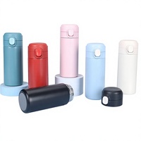 Tasse intelligente isotherme à double paroi en acier inoxydable 304 avec couvercle pop-up, mini-gobelet à pois, logo personnalisé, contrôle intelligent de la température, idéale comme cadeau