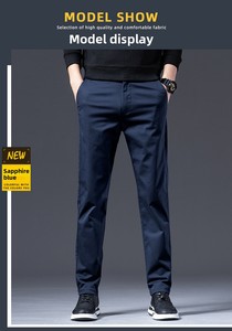 <span class=keywords><strong>Pantalon</strong></span> décontracté mi-long pour hommes, coupe ample, jambe droite, léger, en pur coton extensible, marque <span class=keywords><strong>tendance</strong></span> de la nouvelle saison printemps/été <span class=keywords><strong>2023</strong></span> - Product Image 6