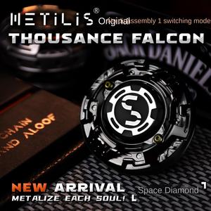 Metilis Thousance Falcon Spinner de doigt en acier inoxydable Hertz Machine, jouet de décompression EDC, unisexe, cadeau pour petit ami - Product Image 3