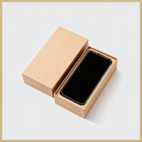 Emballage électronique OEM personnalisé, boîte rigide pour smartphone, couvercle et base en deux parties, insert de plateau moulé, vente en gros