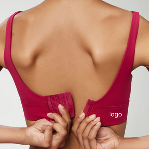 Logo personnalisé soutien-gorge de sport séchage rapide Fitness Yoga gilet respirant nu antichoc coupe fixe en gros vêtements de sport de course - Product Image 1