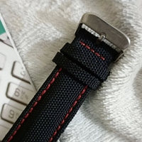 Hochwertige Edelstahl-Armbanduhr mit Saphirglas, Mechanisches Automatik-Chronographenwerk, Leuchtende Zeiger, Luxuriöse Sportuhr mit Nylonarmband