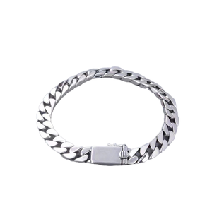 Chaîne de bracelet unisexe tendance <span class=keywords><strong>2025</strong></span>, style cubain, en acier inoxydable argenté/doré, bijoux en alliage pour anniversaire, vente en gros - Product Image 1