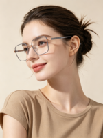 Gafas Ópticas Metálicas de Moda, Listas para Enviar, Montura Completa Resistente, Ligeras, para Uso Diario, 6 Colores