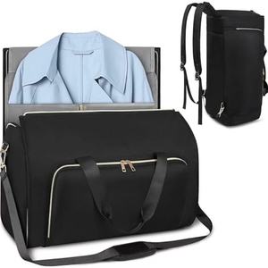 2024 nouveau produit personnalisé gris <span class=keywords><strong>valise</strong></span> 4 en 1 grande capacité 53 L convertible unisexe voyage d'affaires vêtement sac polochon sac à dos - Product Image 2