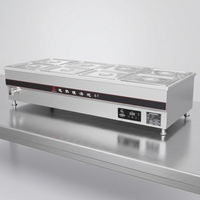 Équipement de Comptoir Vitrine Chauffante Commerciale Série T, Bain-Marie Électrique pour Cuisine Professionnelle, Fournisseur Hôtelier et de Restaurant