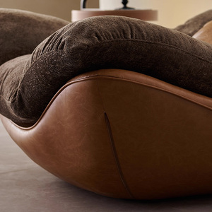 Bắc Âu Ý Tối Giản Da Thật Phòng Khách Ghế Sofa Chống Bẹp Đầu Phòng Ngủ Cao Cấp Nội Thất Gia Đình - Product Image 5