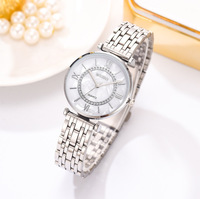 Nouvelle mode décontractée bracelet en acier diamant montre pour femmes montre à quartz en nacre pour dames