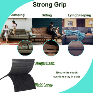 Fita dobro-adesiva Eco-amigável do laço do gancho do poliéster do tamanho 20mm * 15m sacos autoadesivos resistentes ao calor - Product Image 5