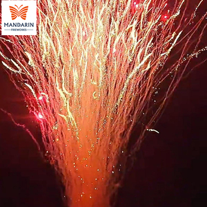 Fuochi d'artificio professionali multi-effetto da 1.3G a 100 colpi: <span class=keywords><strong>Wolf</strong></span> Howl, Red Pearl, Golden Rain, Crackle e Golden Chrysanthemum Willow - Product Image 1