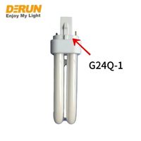 Lampe fluorescente PLC de haute qualité 220V 2U 5W 7W 9W 13W 18W 26W G24Q-1 G24Q-2 G24Q-3 4PIN pour éclairage intérieur, CFL-U