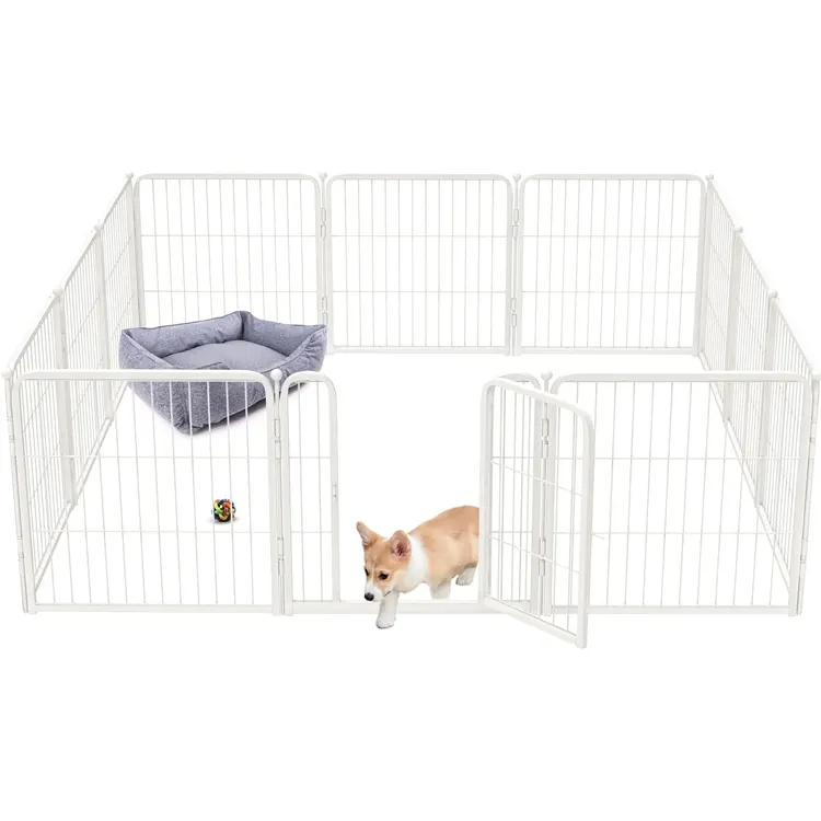 8 tấm 6 tấm hàng rào chó ngoài trời rõ ràng con chó lớn playpen cho chó