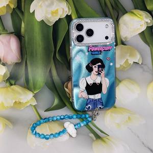 Étui de téléphone portable antichoc pour Iphone X Xr Xs Max 11 12 13 14 15 16 17 Pro Max Air Coques iPhone avec bracelet nuage - Product Image 1