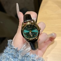 Montres à bracelet en cuir pour femmes de la série Hippocampus - Mouvement à quartz, résistantes à l'eau 30M, fermoir papillon - Vente en gros