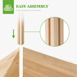 Bac à plantes surélevé en <span class=keywords><strong>bois</strong></span>, joint mortise et tenon, design à base ouverte, <span class=keywords><strong>grand</strong></span> bac à plantes profond, mobilier <span class=keywords><strong>de</strong></span> <span class=keywords><strong>jardin</strong></span> d'extérieur - Product Image 4