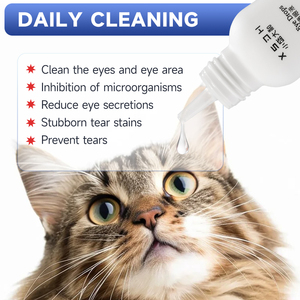 Thuốc nhỏ mắt cho mèo và chó 60ml loại bỏ vết nước mắt giữ ẩm cho mắt và làm sạch dịch tiết - Product Image 5