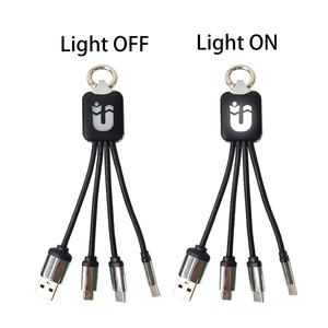 Tùy Chỉnh <span class=keywords><strong>Mini</strong></span> 3-Trong-1 Xách Tay Kinh Doanh Keychain Với Micro-<span class=keywords><strong>USB</strong></span> Sạc Cáp Nylon Áo Khoác Công Nghệ Mục Khuyến Mại - Product Image 4