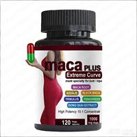 1000mg Maca Plus Extreme Curve - 120 Capsules Végétales, Vitamines Naturelles pour des Fesses et des Hanches Plus Volumineuses chez l'Adulte, Non Destiné aux Femmes Enceintes et aux Nouveau-nés