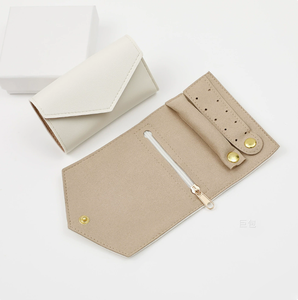 Fuyi New PU Portable Jewelry Bag for Rings Earrings Necklaces, and Bracelets; Multi-functional with Customizable Logo - Product Image 6