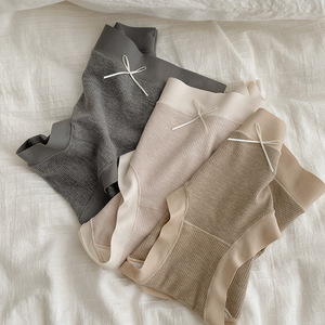 Sous-vêtement chaud sans couture en cachemire pour <span class=keywords><strong>femme</strong></span> pantalon triangle brossé chauffant doublure coton côtelé sous-vêtement entrejambe en soie pour <span class=keywords><strong>femme</strong></span> - Product Image 4