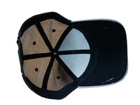 Casquette de baseball unisexe été 2024, logo personnalisé, broderie à la main, 5 panneaux, 100% polyester respirant, réglable, noir Oxford à pois