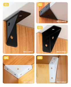 Wholesale Heavy Duty <strong>TV</strong> <strong>Bracket</strong> Iron Metal Wall Floating Shelf Support Triangle <strong>Corner</strong> <strong>Bracket</strong> - Product Image 4