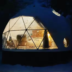 Hôtel de luxe en plein air personnalisé cadre en métal verre transparent glamping Igloo géodésique maison - Product Image 4